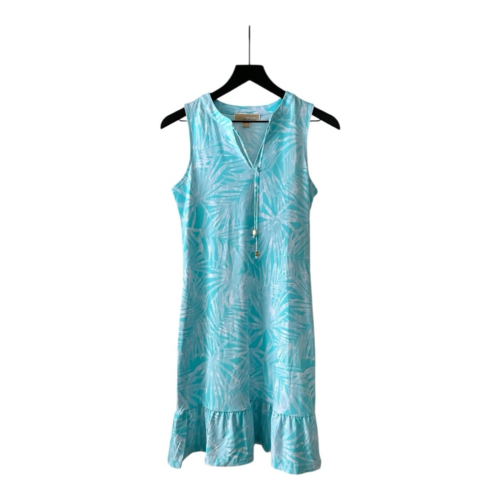 MICHAEL Michael Kors sleeveless summer tropical patterned dress